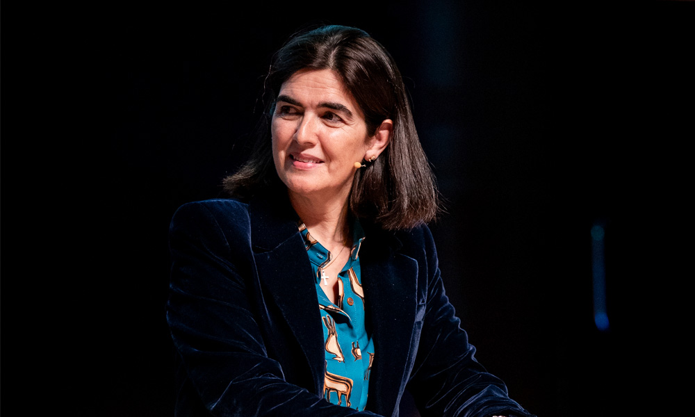 Isabel Cid, Directora de Recursos Humanos en Samsic Iberia en la mesa de Grupo Hedima Corporate con motivo del Corporate Learning Day 2025.